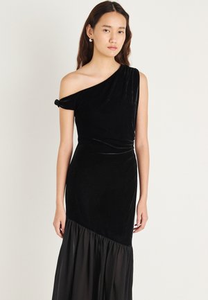 TWISTED SHEER MAXI DRESS - Alkalmi viselet - black