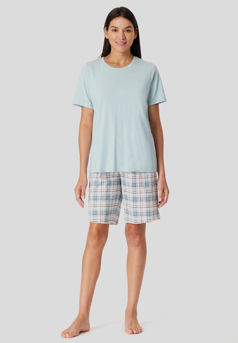 Pigiama Donna Aderente In Cotone A Nido D'Ape - Set Essentials Comodo E Morbido