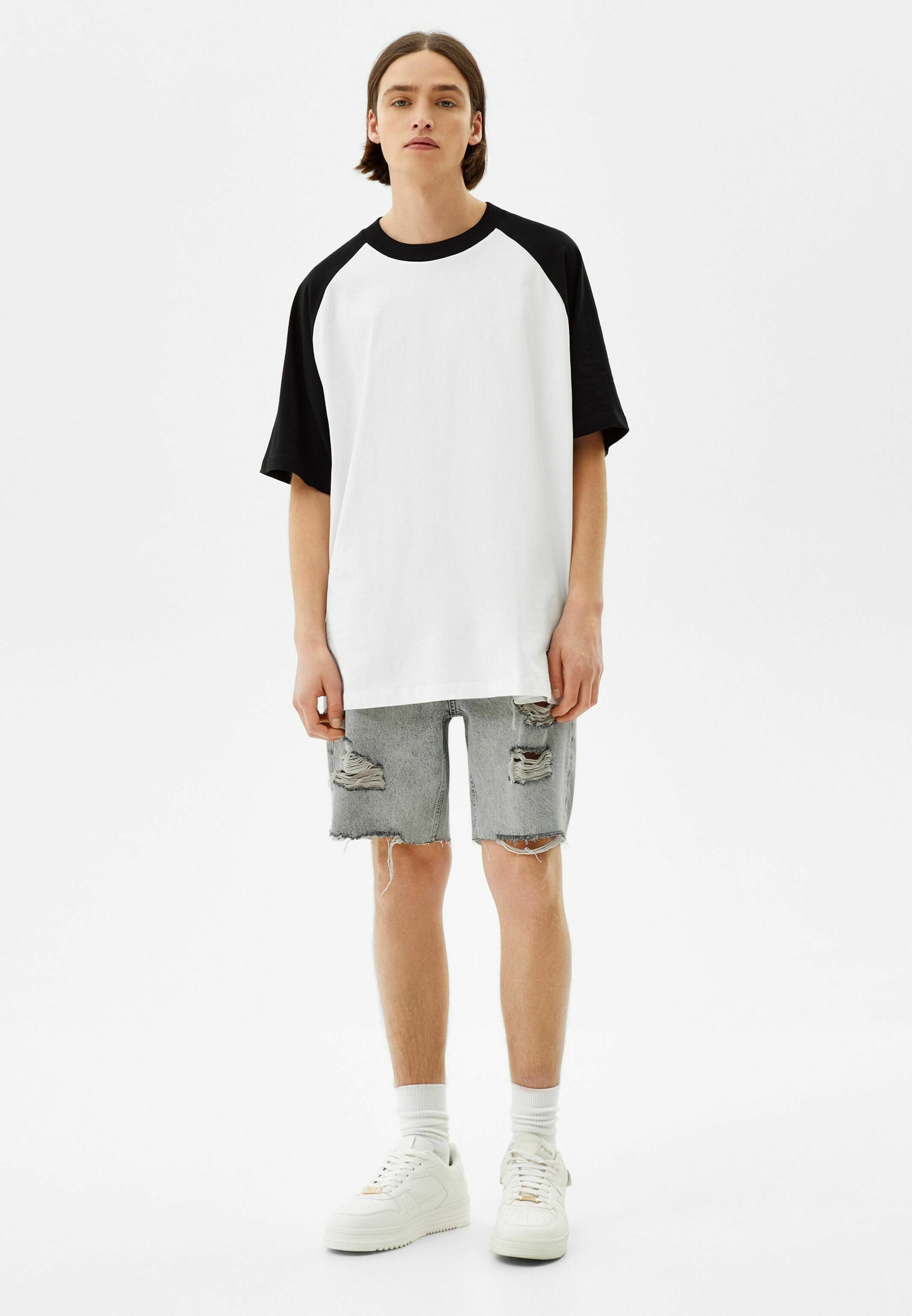 Bershka Shorts di jeans - grey/grigio - Zalando.it