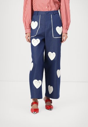 HEART TO HEART - Džínsy s rovným strihom - blue denim