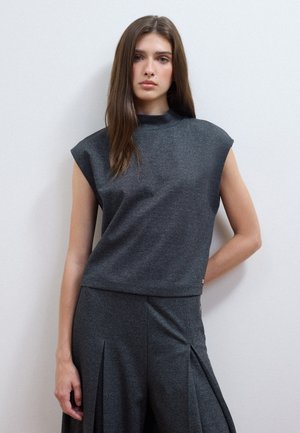 Les Copains, T-Shirt basic - dark grey marl