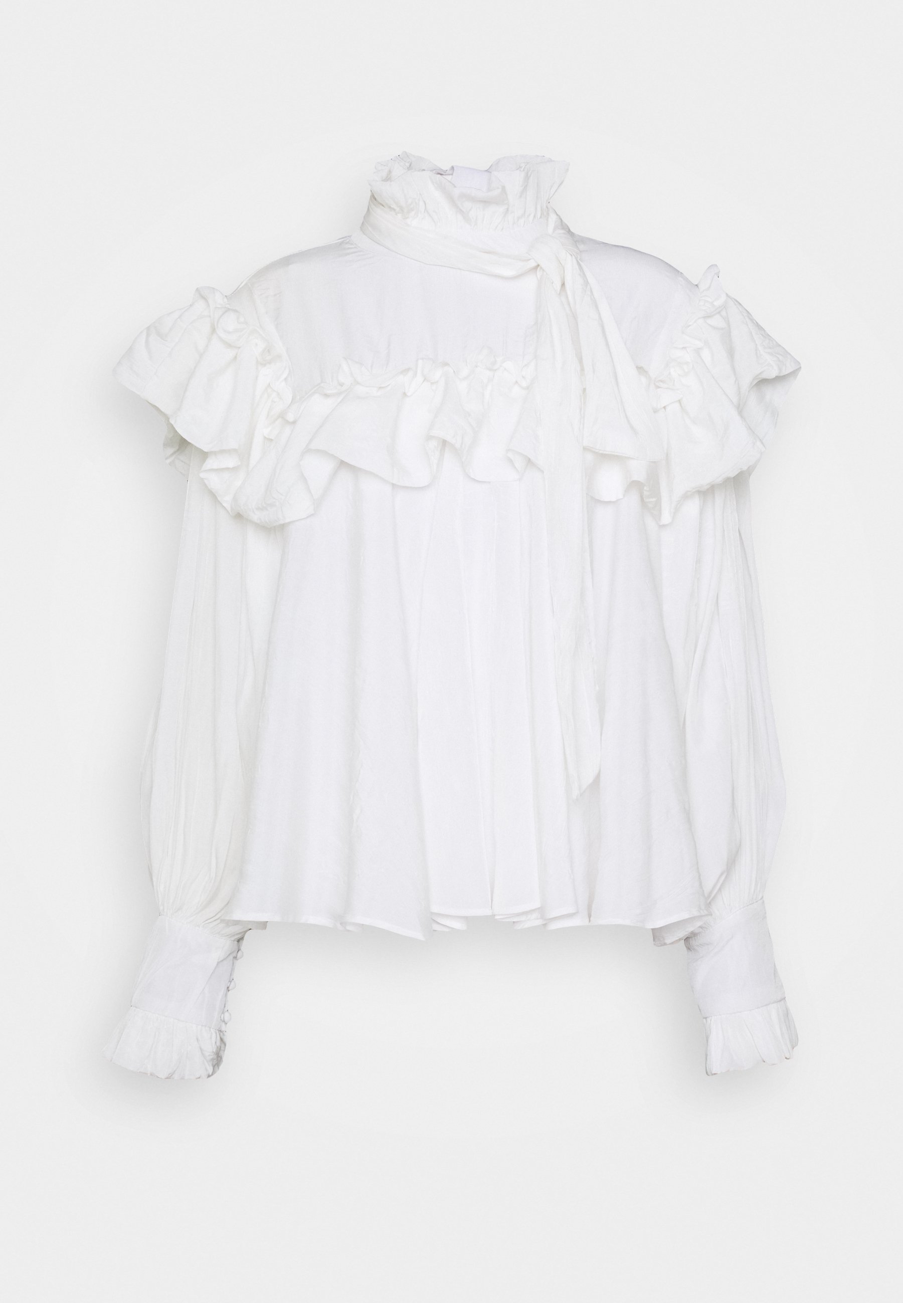 ruffle blouse wit
