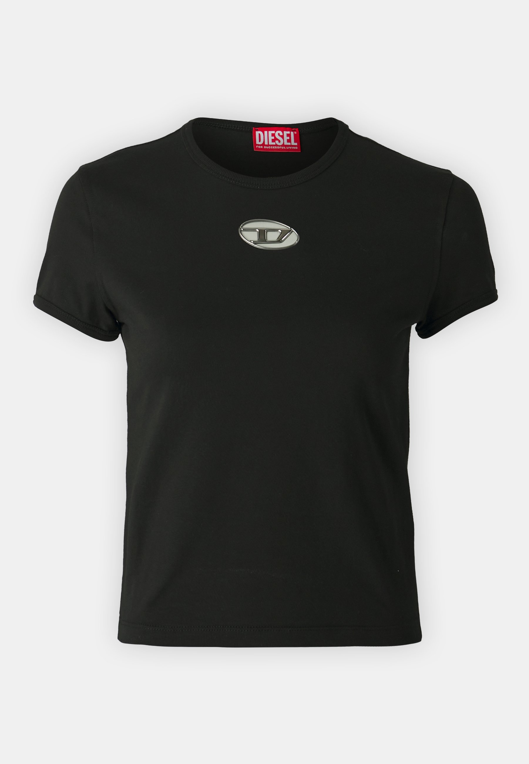 【DIESEL】T-Eles-Long Diesel T-UNCUTIE-LONG-OD - T-shirt basic/czarny - Zalando.pl