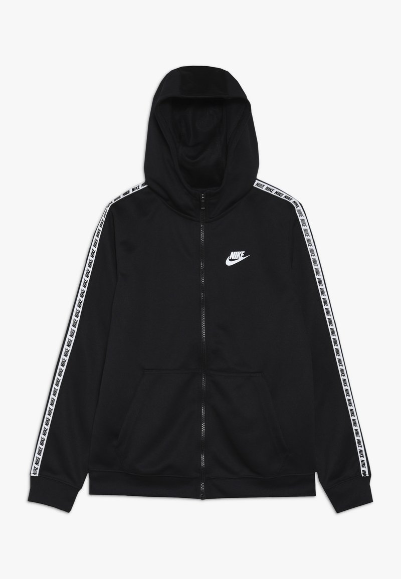 Nike Sportswear HOODIE TAPED - Träningsjacka - black/white