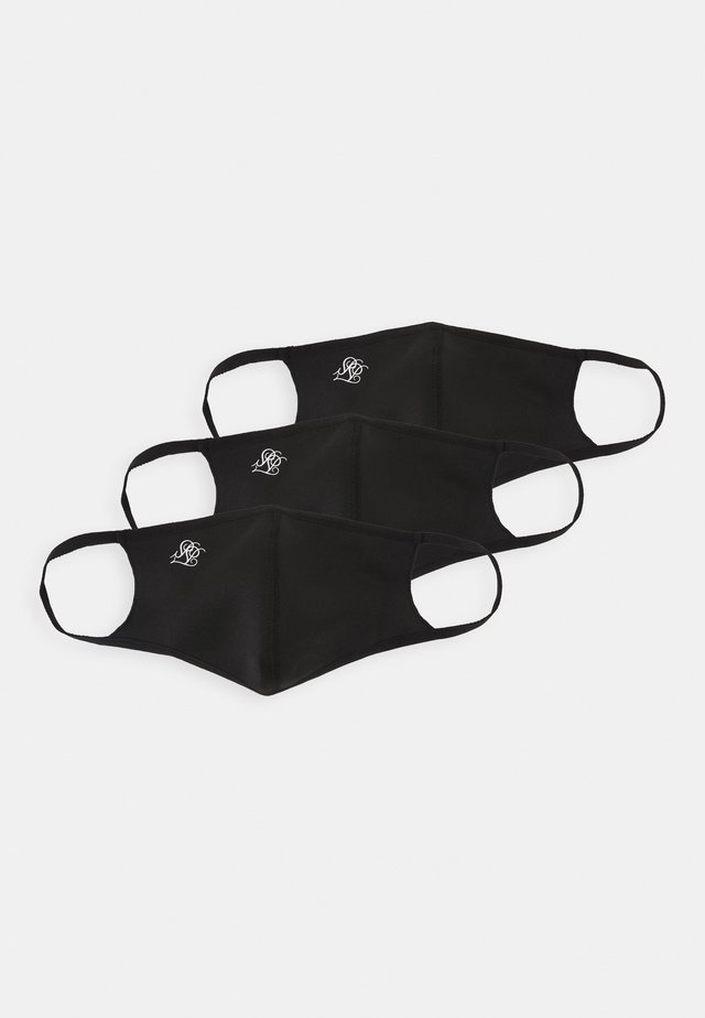 FACE COVERING UNISEX 3 PACK - Masque en tissu - black