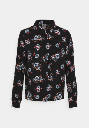 PCLUNILLA - Button-down blouse - black