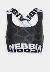 HIGH SUPPORT SPORTS BRA - Tvirtai krūtinę prilaikanti sportinė liemenėlė - black