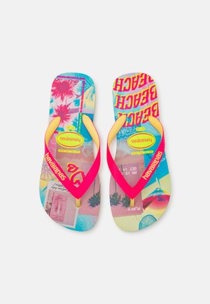 TOP FASHION - Žabky - lemon yellow