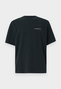 Abercrombie & Fitch Premium Heavyweight Micro-Logo Tee - Tricou basic - casual black wash