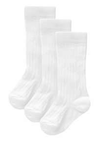 Next 3 PACK  - Térd feletti zokni - white