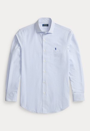 CUSTOM FIT PLAID STRETCH POPLIN SHIRT - Cămașă - white/harbor island blue
