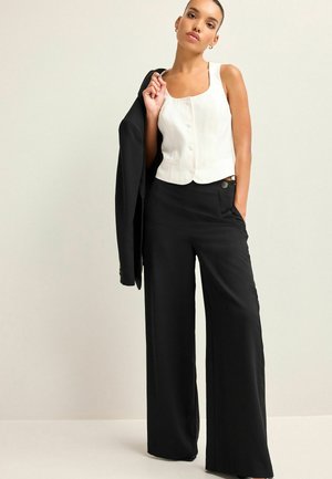 SUPER WIDE  - Pantalones - black