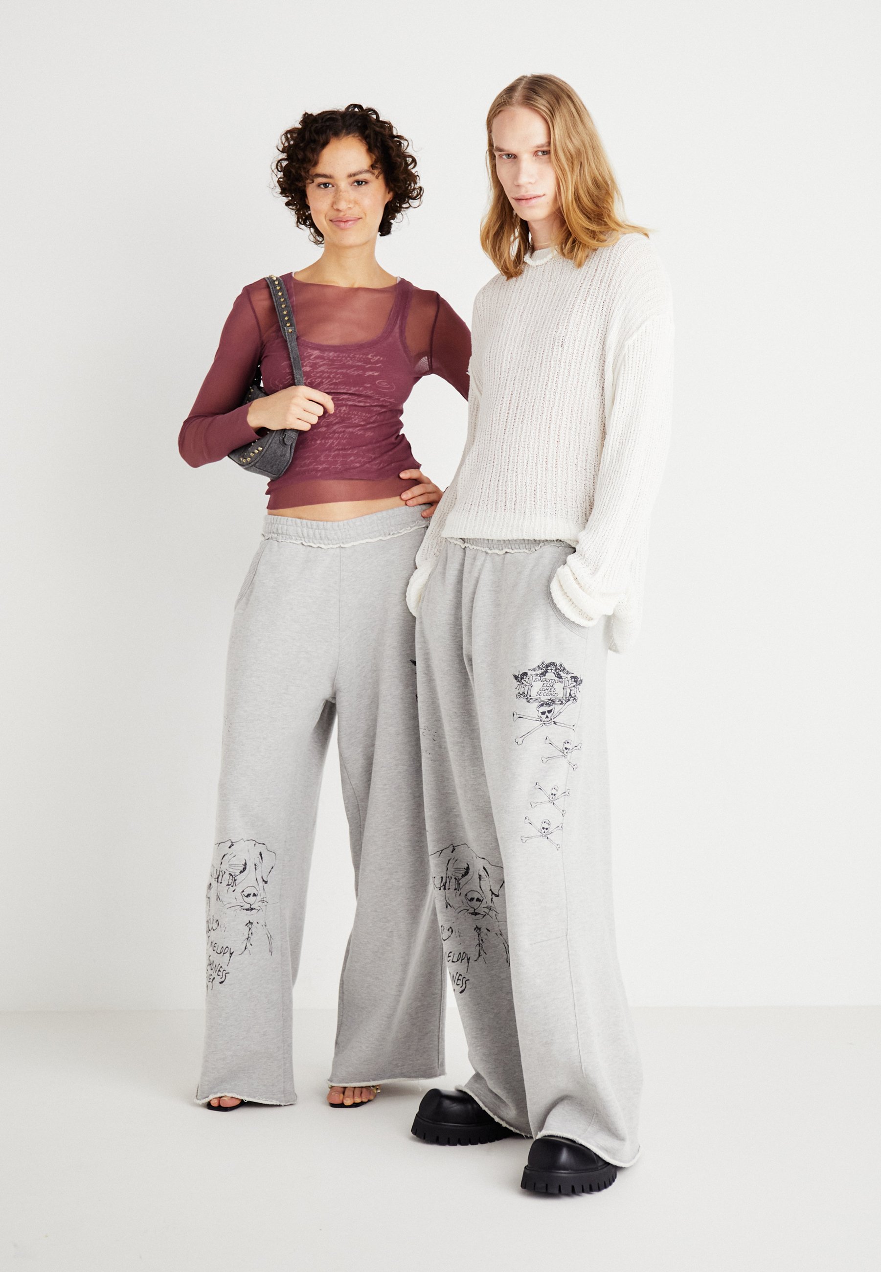 Jaded London LONG SLEEVE - Long sleeved top - grey - Zalando