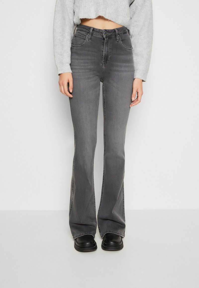 Lee FLARE BO Flared Jeans washed grey/grey denim Zalando.ie
