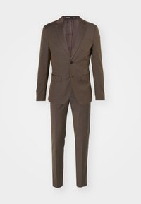 SLHSLIM CEDRIC STRUCTURE SUIT - Oblek - brown stone
