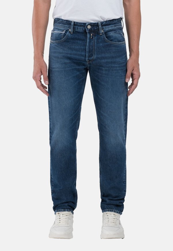GROVER LANGE HOSE - Jeans Straight Leg - dunkelblau