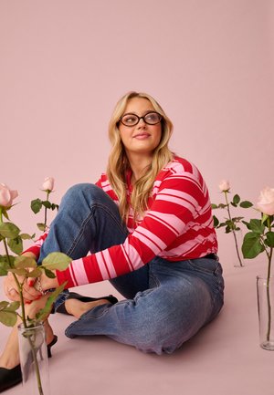 WINNI MULTISTRIPE - Bluză cu mânecă lungă - true red/pink stripes