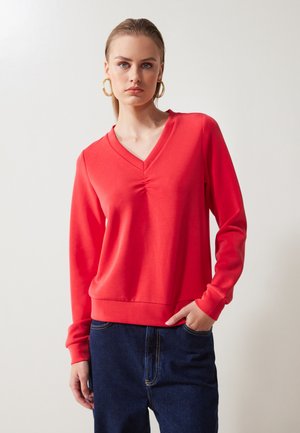 Sweatshirt - red