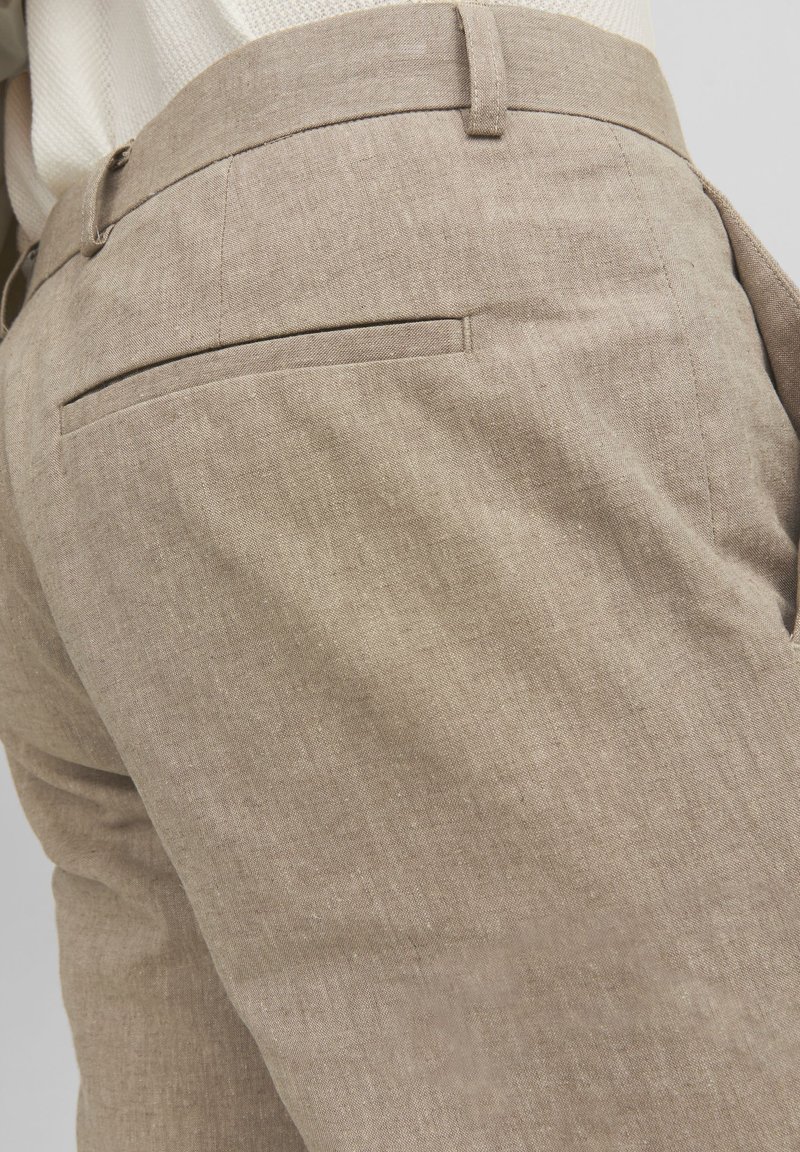 Pantaloni Eleganti Uomo JACK & JONES JPRRIVIERA - Slim Fit, Lino E Cotone, Vita Media | Abbigliamento Formale - Foto 3