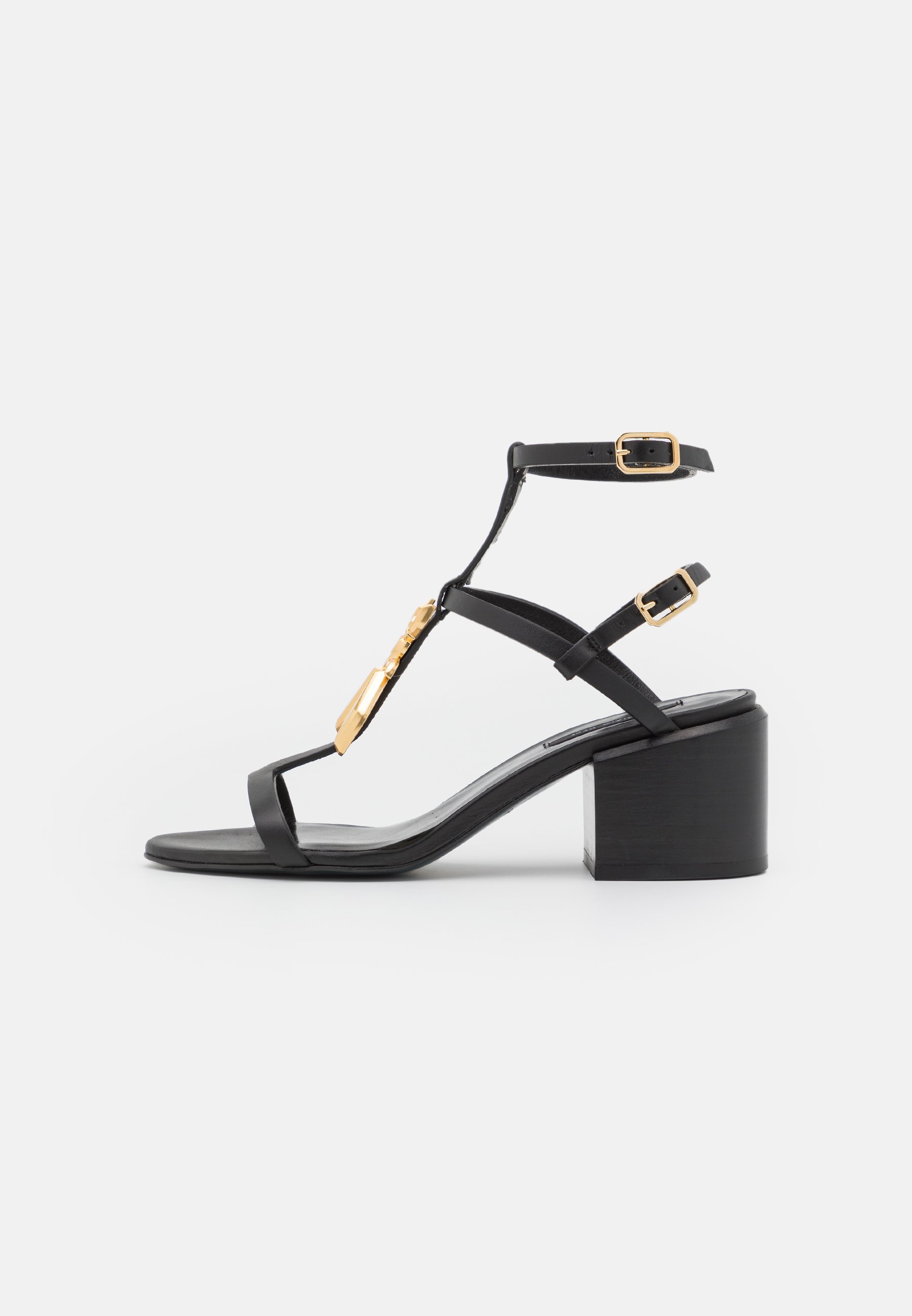 Patrizia Pepe Sandalen - black/antique gold/zwart - Zalando.be