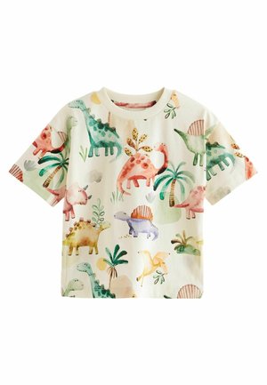 ALL OVER SHORT SLEEVE - REGULAR FIT - Trükipildiga T-särk - neutral