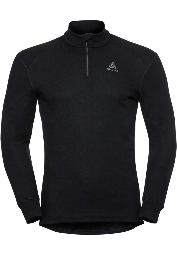 TOP TURTLE NECK HALF ZIP ACTIVE WARM - Undershirt - schwarz
