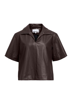 Object OBJEMERY COATED  - Blouse - seal brown