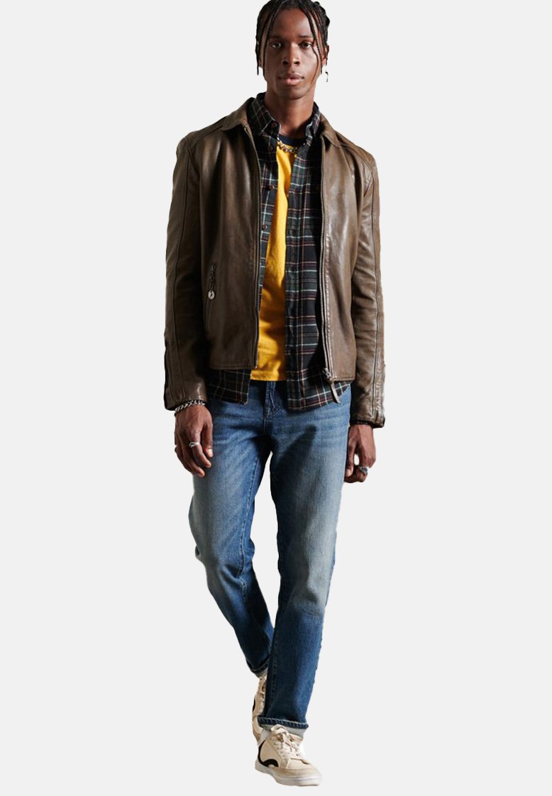 Superdry Straight leg jeans - horatio indigo vintage/Blauw - Zalando.nl