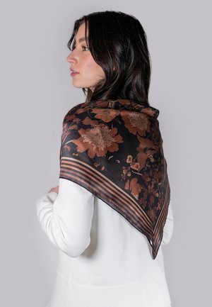 DECO BLOOM SQUARE  - Tuch - black