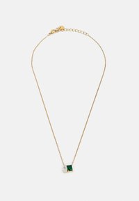 NECKLACE ESSENTIAL - Collar - gold-coloured/white and green