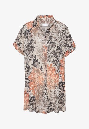 Užsagstoma palaidinė - apricot taupe bedruckt