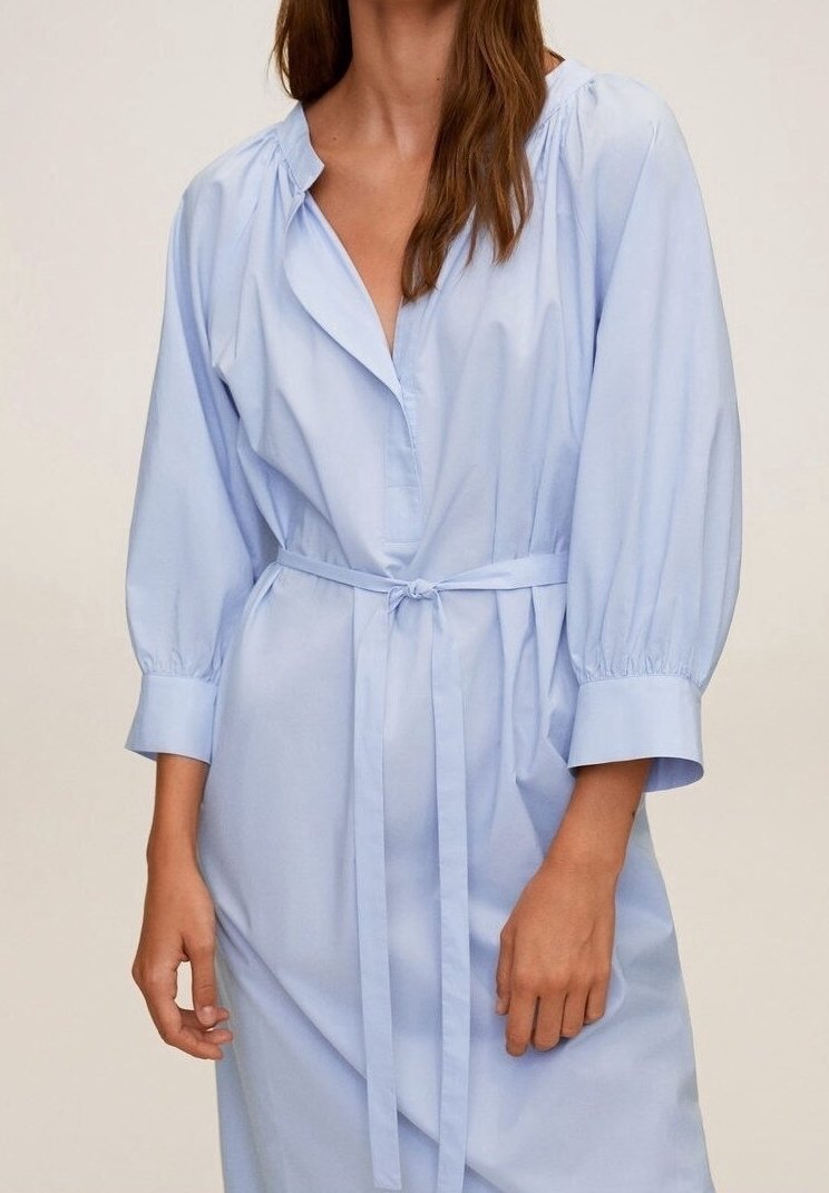 Mango Vestido informal - light blue