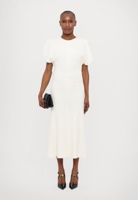 Robe Fille Victoria Beckham For Target - Blanc, Motif Floral, Ligne A, Taille S, Occasion Très Bon état