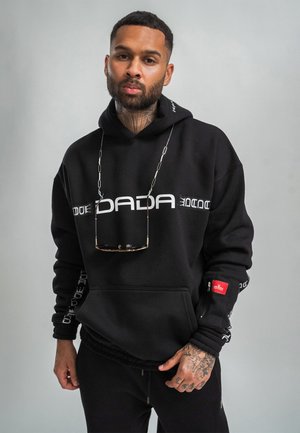 STREETWEAR MIT LOGO ÄRMELTASCHE STICKEREI - Kapuzenpullover - schwarz