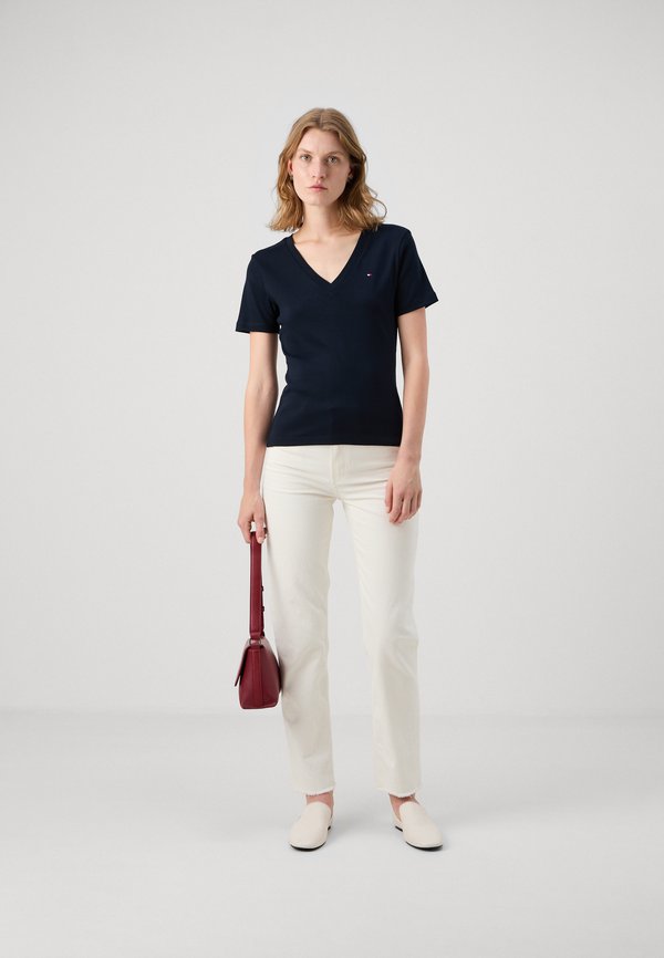 SLIM CODY V NECK - Basic T-shirt - desert sky3