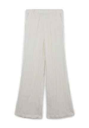 CRINKLE TINTA UNITA - Stoffhose - ecru chiaro