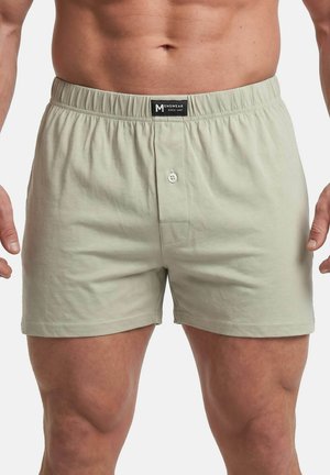 Men Plus, BOXERSHORTS, 2ER-PACK, OEKO-TEX, BIS 8 XL - Boxer - cloudy green