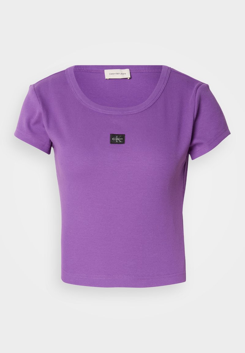 Calvin Klein Jeans T-shirt basic paars Calvin Klein Jeans T-shirt basic paars