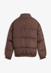 Bershka TECHNICAL PUFFER Winter jacket dark brown Zalando
