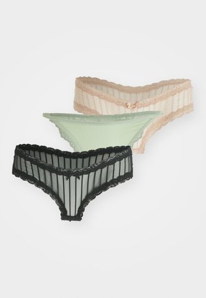 BRASILIAN 3 PACK - String - black