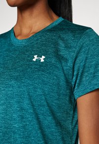 Under Armour TECH TWIST - Spordi T-särk - hydro teal/coastal teal/white