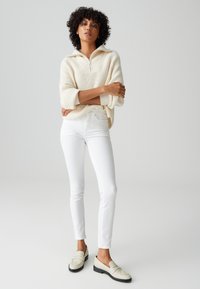 OPUS MID RISE ANKLE - Jeans Skinny Fit - white