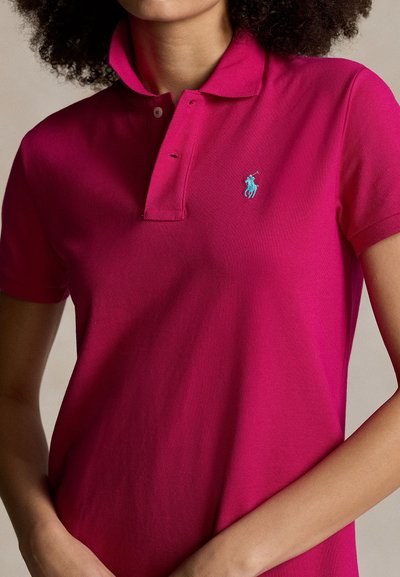 Polo Ralph Lauren COTTON MESH POLO DRESS - Nappali ruha - pink sky