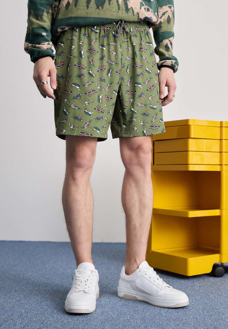 KAVU - COSTA - Pantalones deportivos - olive/multi colour, Ampliar