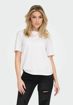 ONLY EINFARBIGES - T-shirt basic - white