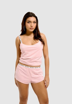 RIB VELOUR - Shorts - almond blossom