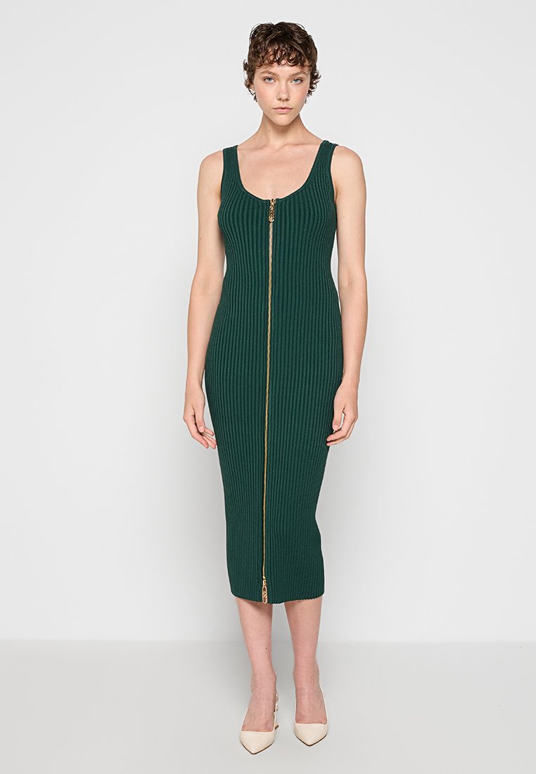 Michael Kors Gebreide jurk donkergroen Michael Kors Gebreide jurk donkergroen