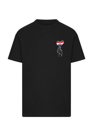 Mister Tee, LOVE CROATIA SIGN TEE - Printtipaita - black