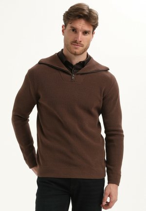 CHENILLE - Pullover - oak brown
