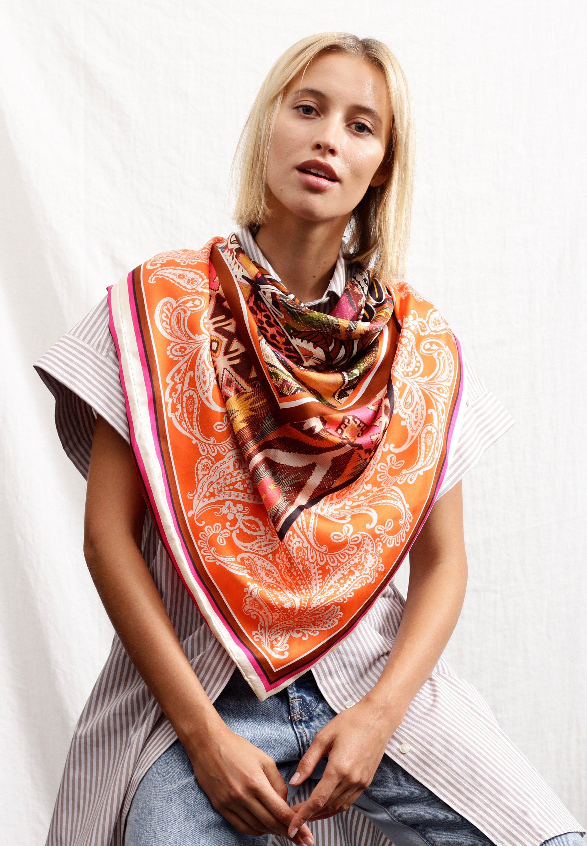 Foulard Carre Codello Foulard Soie Zalando Sciarpe E Foulard